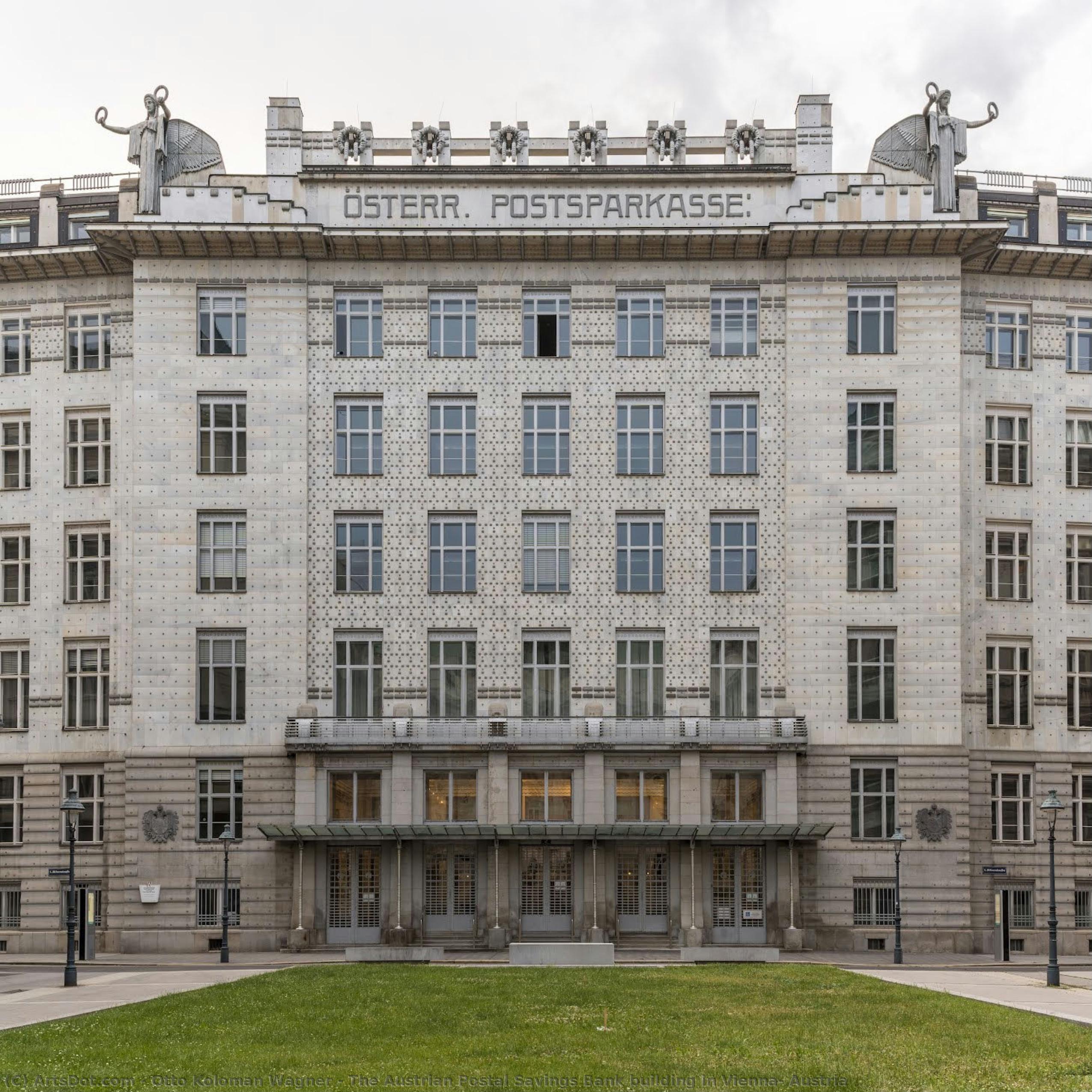 The Austrian Postal Savings Bank Building In Vienna, Austria — Otto Koloman Wagner