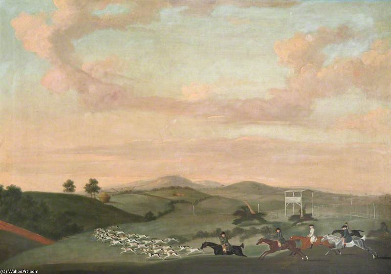 Harriers On The Merrow Downs Near Clandon — James Seymour