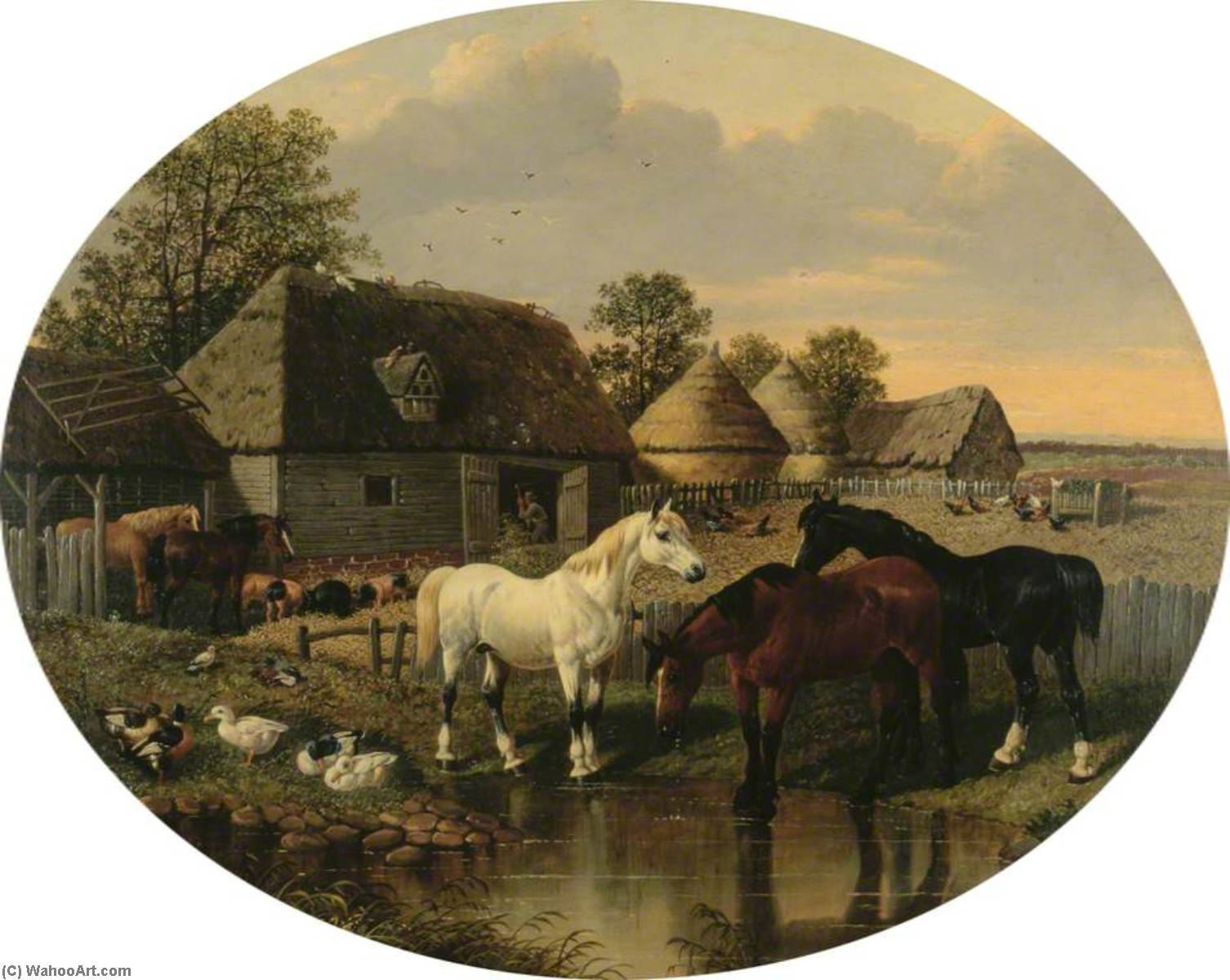 Farmyard Scene — John Frederick Herring Ii