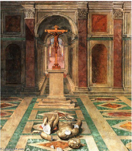 Triumph Of The Cross Fresco — Tommaso Laureti Siciliano