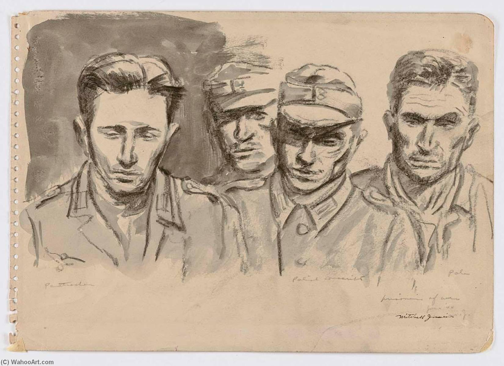 German Prisoner Aboard American Lst From The Normandy Series — Mitchell Jamieson