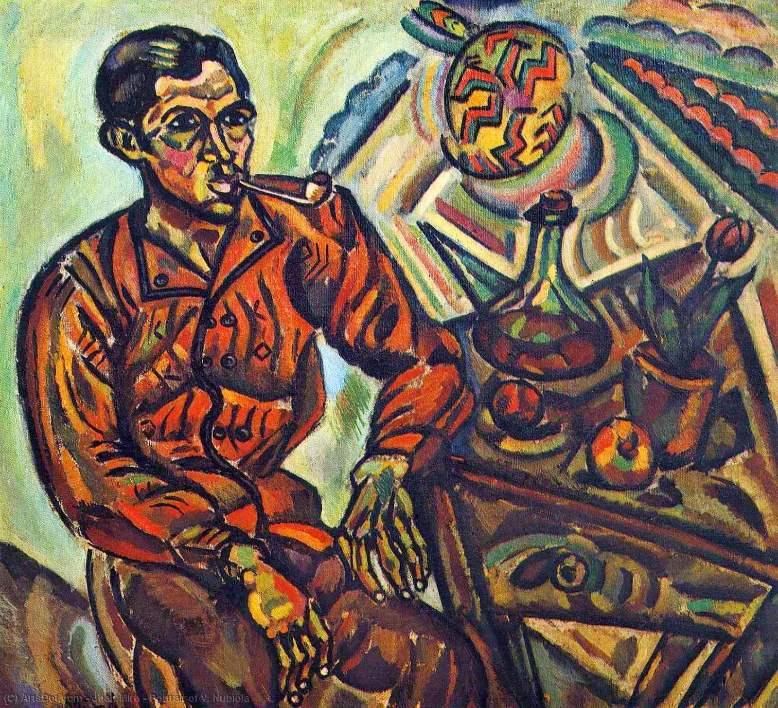 Portrait Of V. Nubiola — Joan Miró