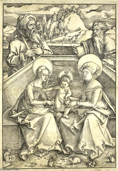 La Sainte Famille Avec Sainte Anne Et Saint Johachim — Hans Baldung