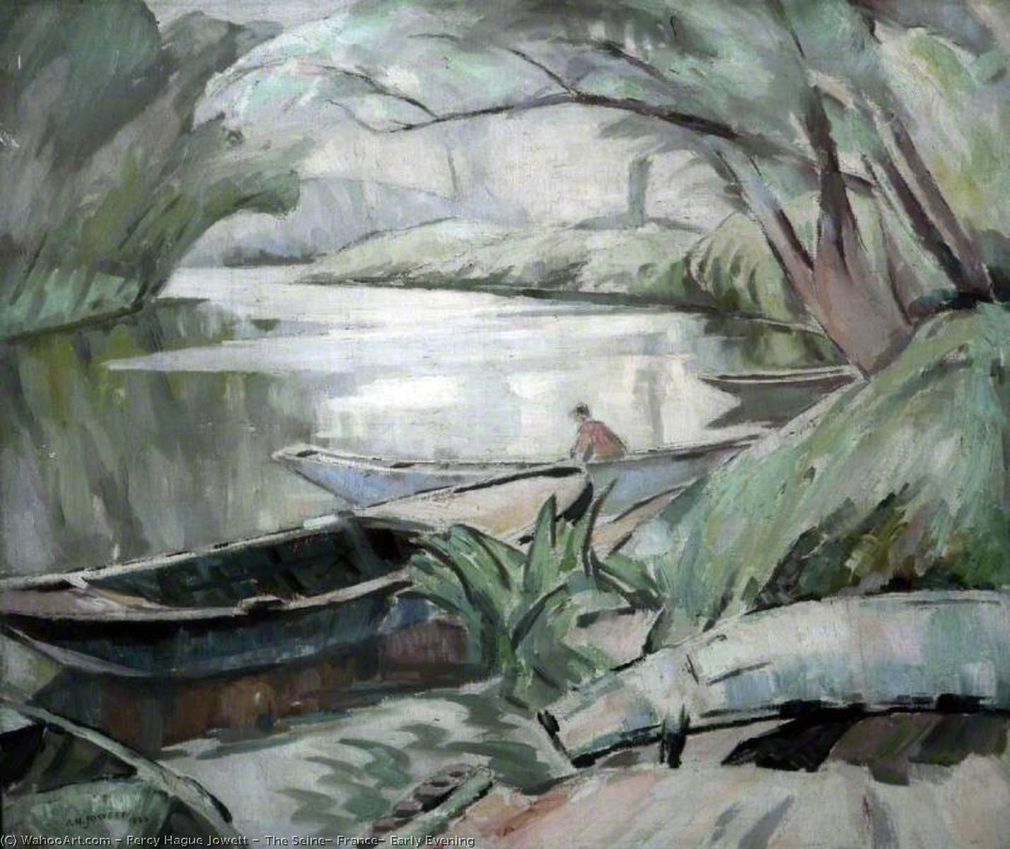 The Seine, France, Early Evening — Percy Hague Jowett