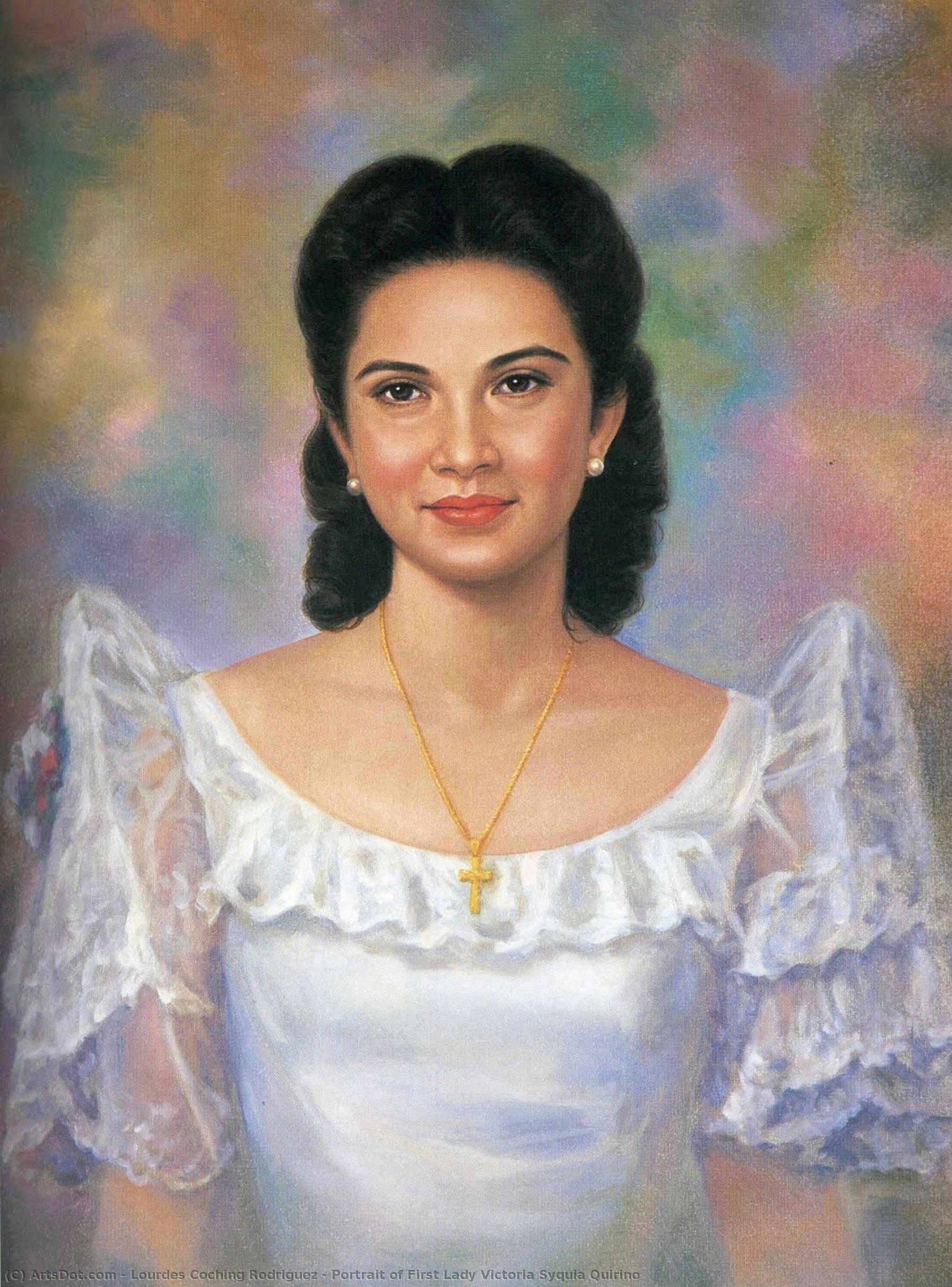 Portrait Of First Lady Victoria Syquia Quirino — Lourdes Coching Rodriguez