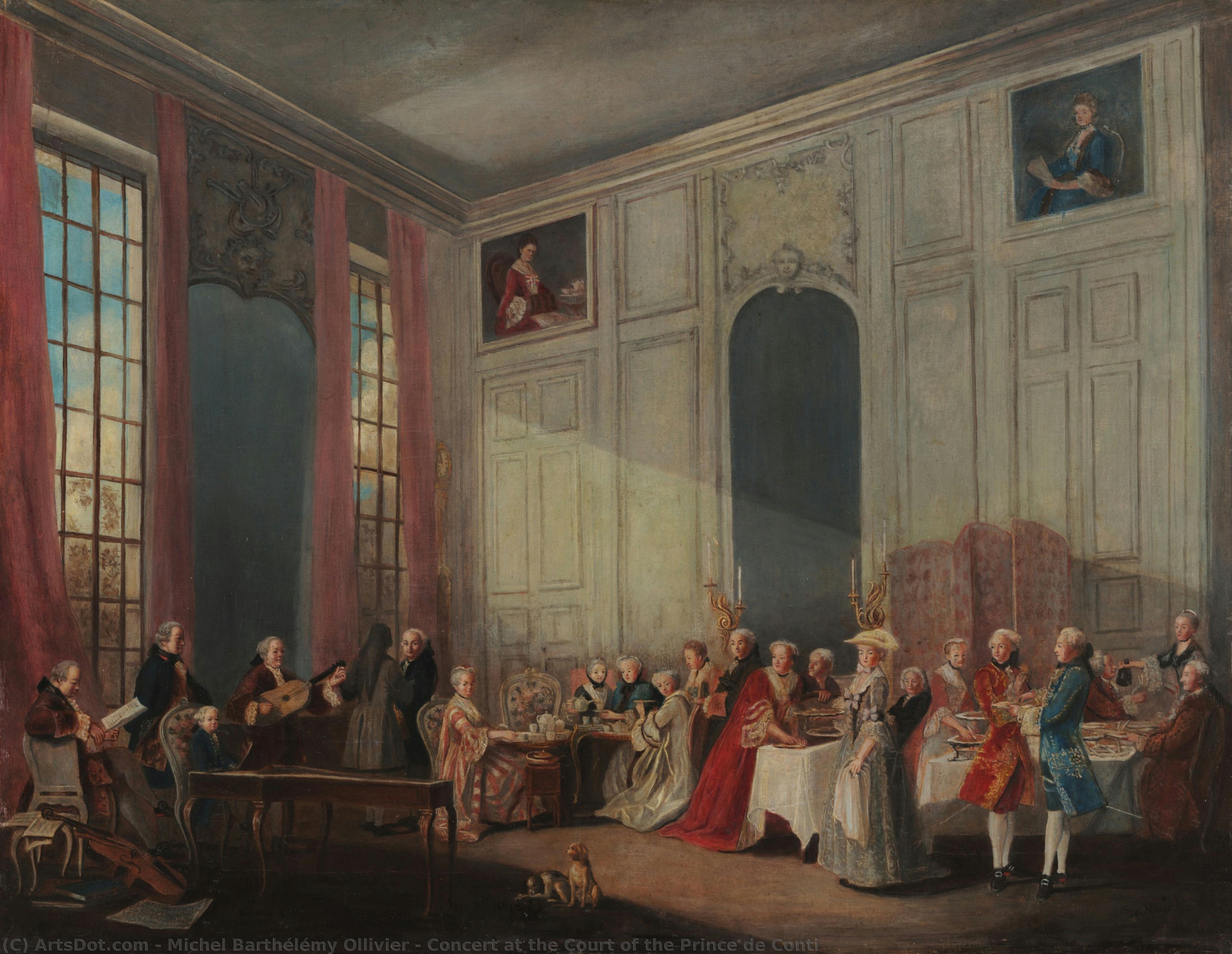 Concert At The Court Of The Prince De Conti — Michel Barthélémy Ollivier