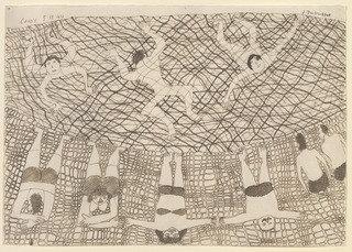 Beach With Bathers (plage Aux Baigneurs) — Jean Philippe Arthur Dubuffet