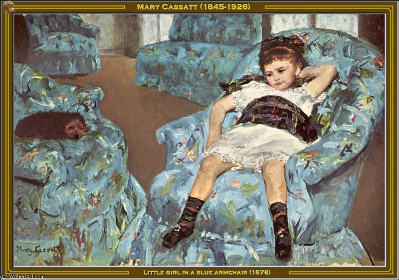 Little Girl In A Blue Armchair — Mary Stevenson Cassatt