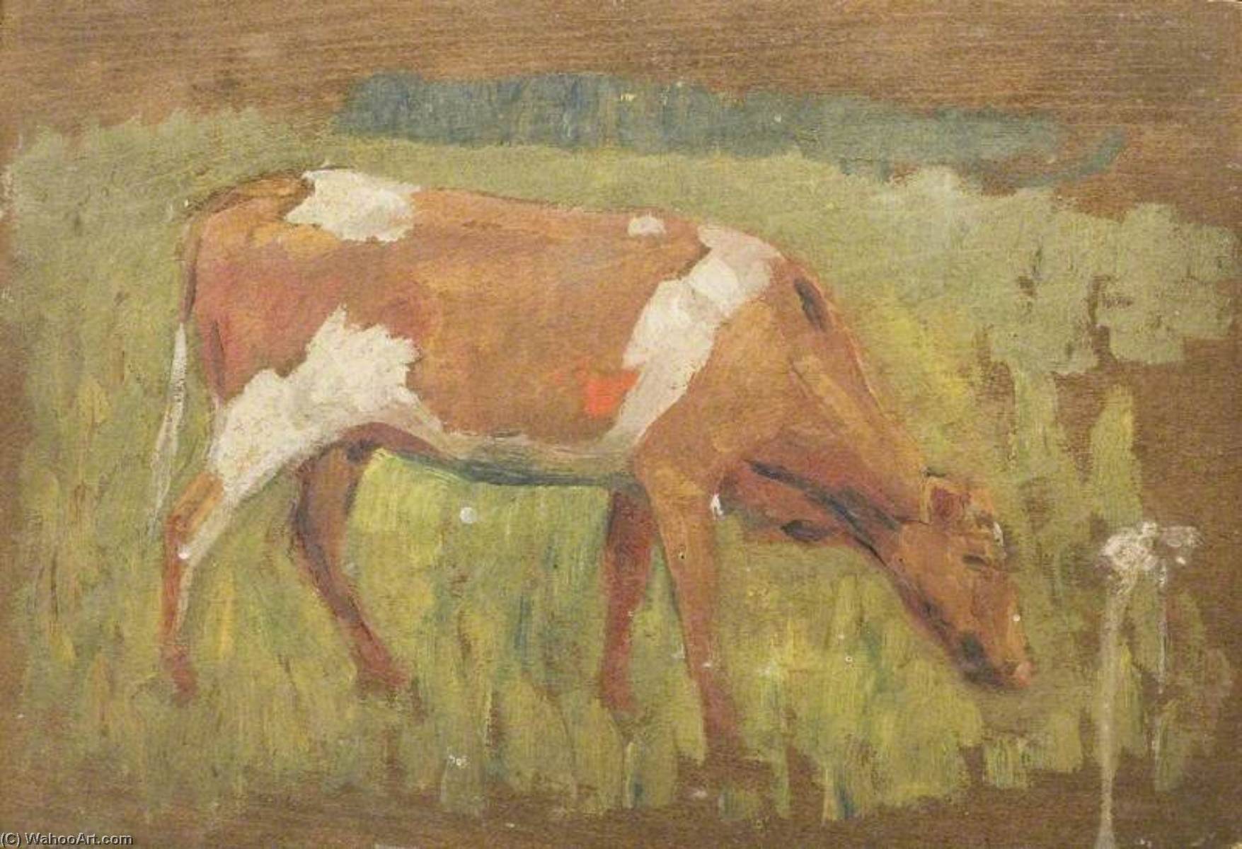 Study Of A Cow Grazing — Sir Alfred James Munnings
