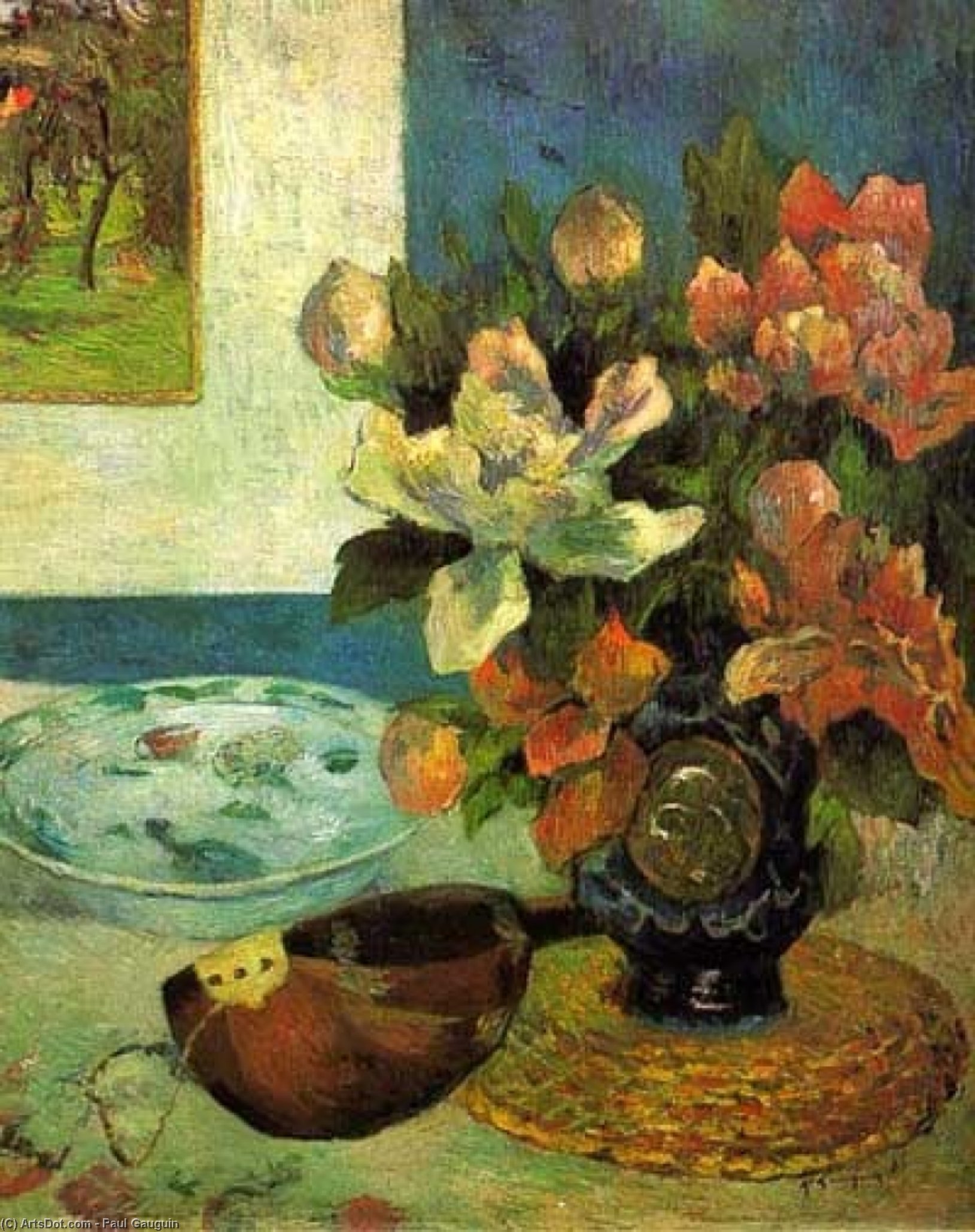 Still Life With A Mandolin — Eugène Henri Paul Gauguin
