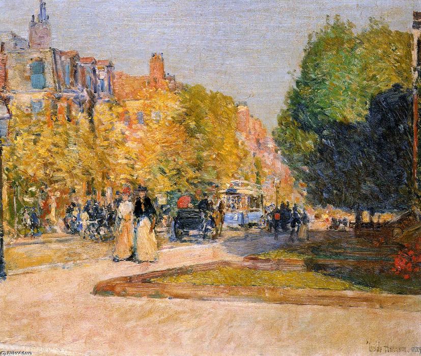 Calle Marlborough, Boston — Frederick Childe Hassam