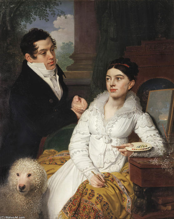 Portrait Of A. G. And A. A. Lobanov Rostovsky — Vladimir Lukich Borovikovsky