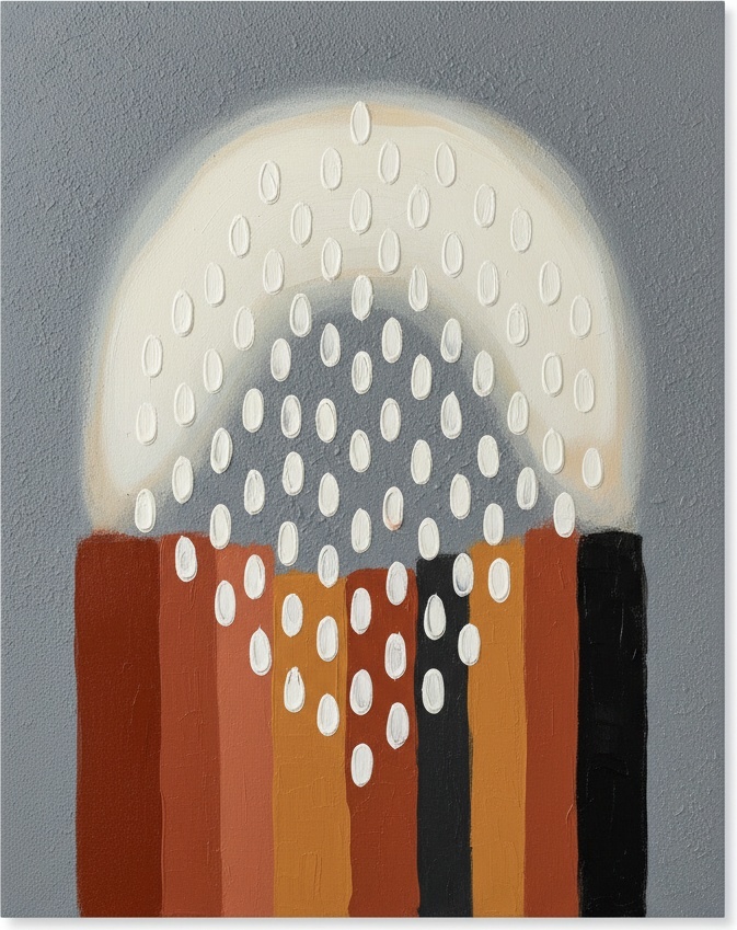 Ethereal Halo Over Earthbound Monoliths In A Meditative Study Of Light And Texture — David Moreau