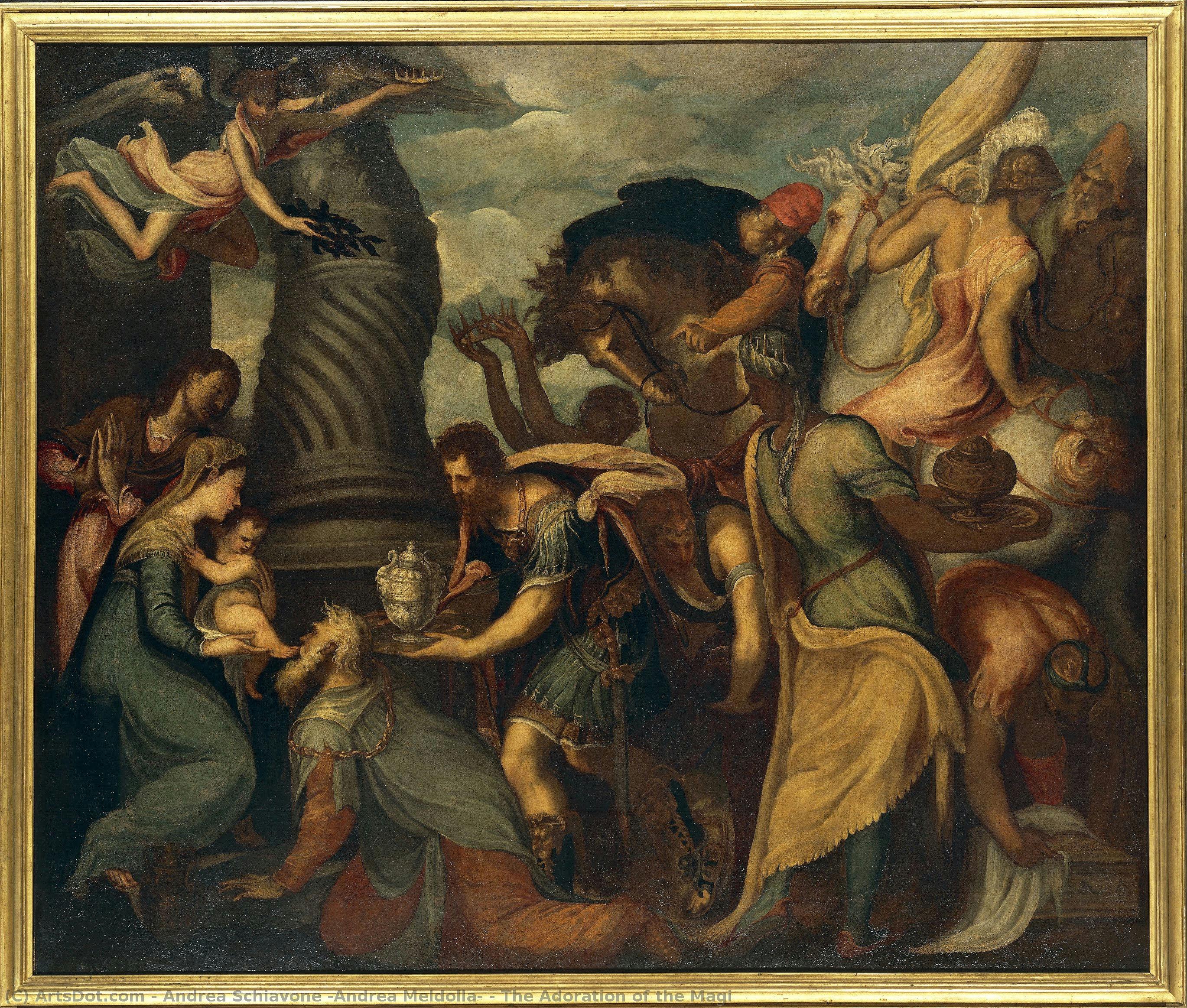 The Adoration Of The Magi — Andrea Schiavone (andrea Meldolla)