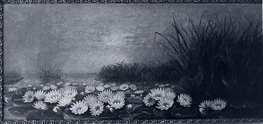 Water Lilies, (painting) — Lewis L Cross