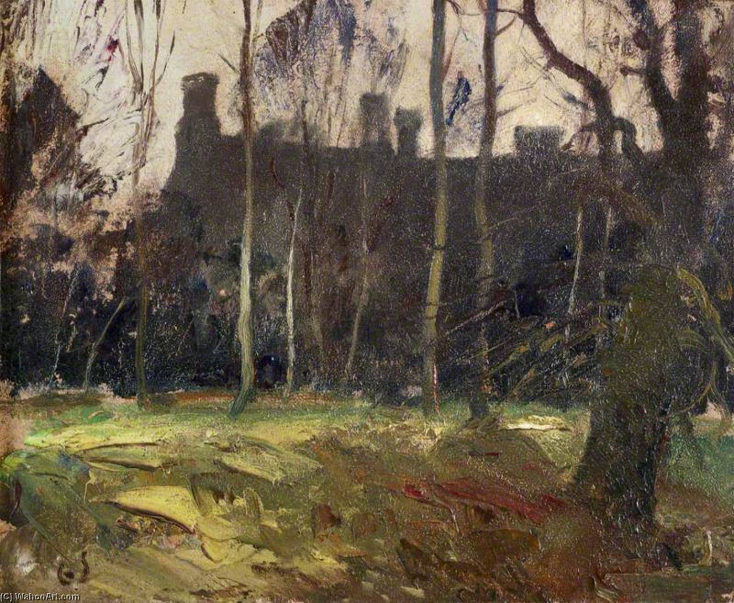 North Front Of Anglesey Abbey Seen Through The Trees — Edward Brian Seago