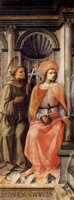 Madonna Enthroned With Saints (detail) — Филипо Липи