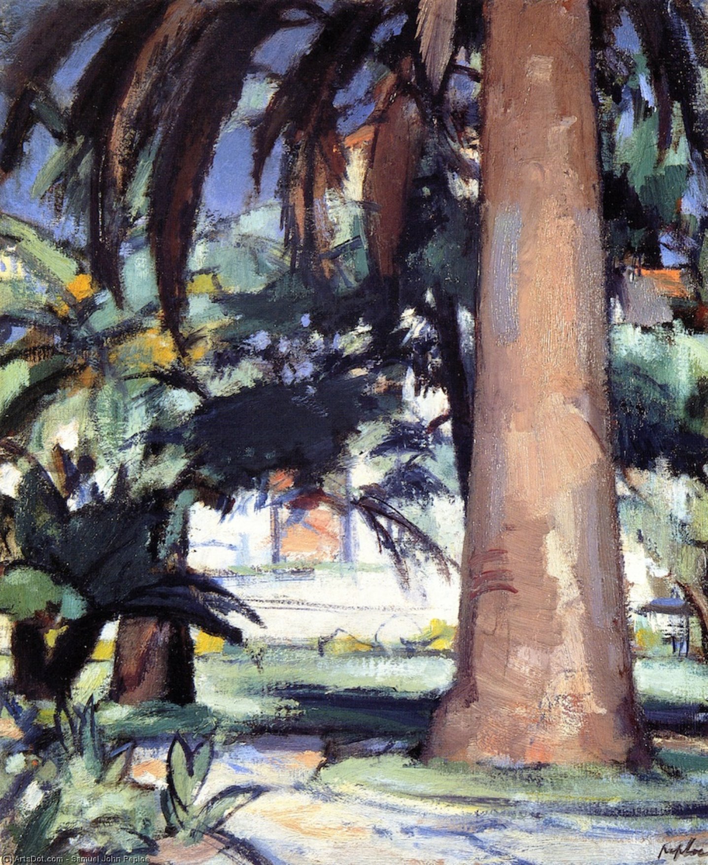 Palm Trees, Antibes — Сэмюэл Джон Пиллой