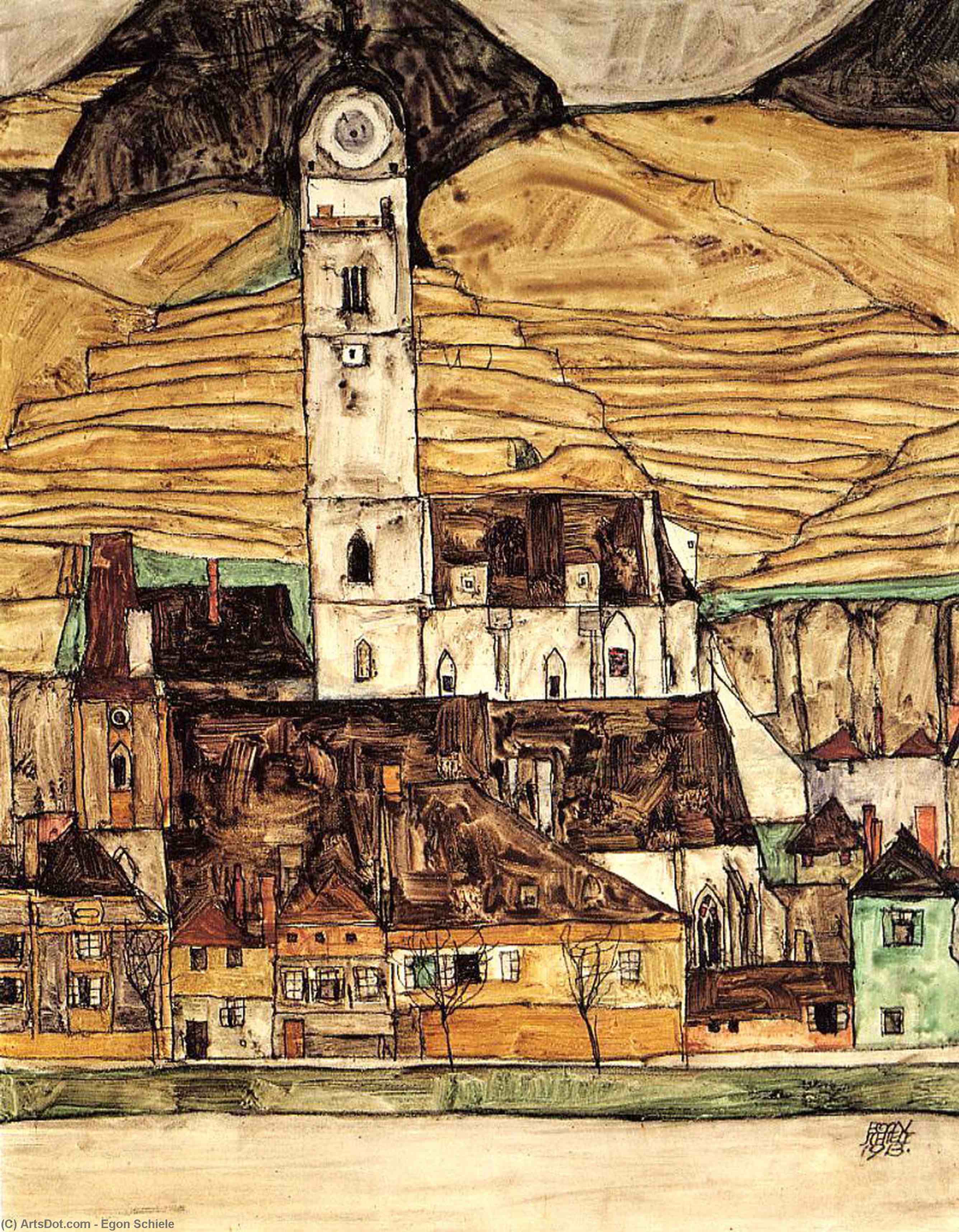 Stein On The Danube — Егон Шиле