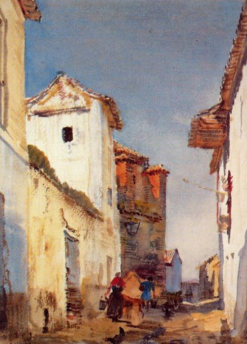 Street Of El Albaicín — Jorge Apperley (george Owen Wynne Apperley)