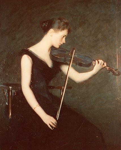 The Violinist, (painting) — Edmund Charles Tarbell