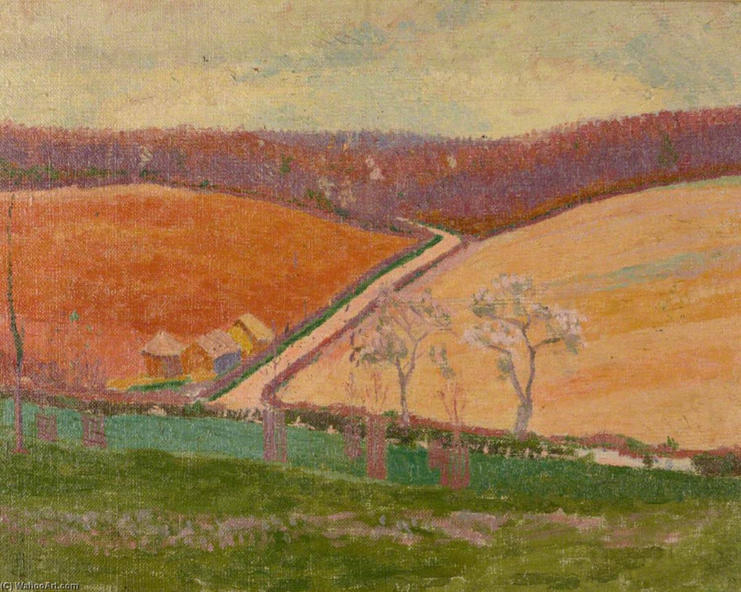 Fields And Road, Penn Street — Malcolm Drummond
