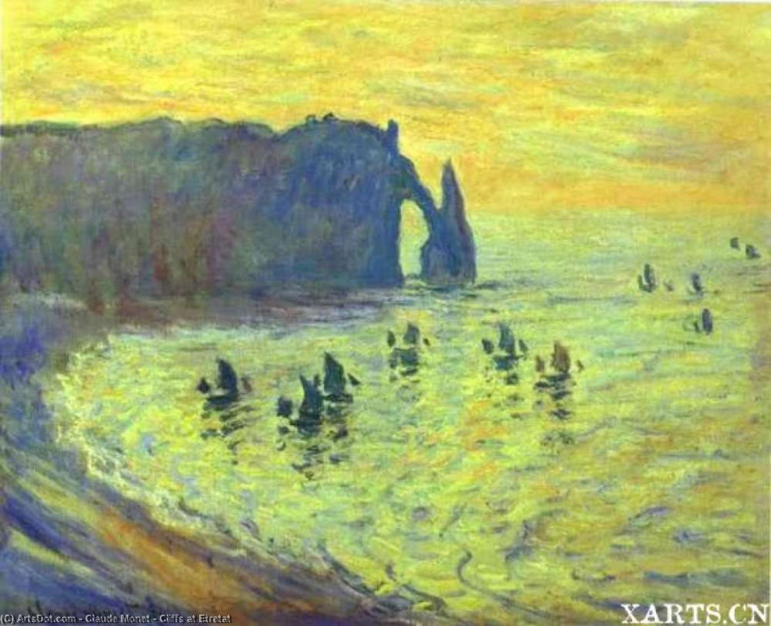 Acantilados De Étretat — Claude Monet
