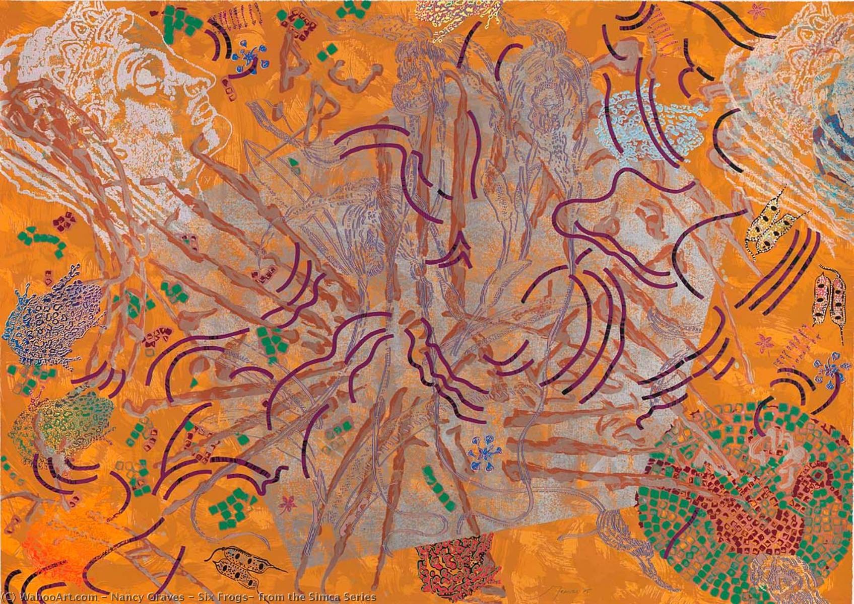 Six Frogs, From The Simca Series — Nancy Graves