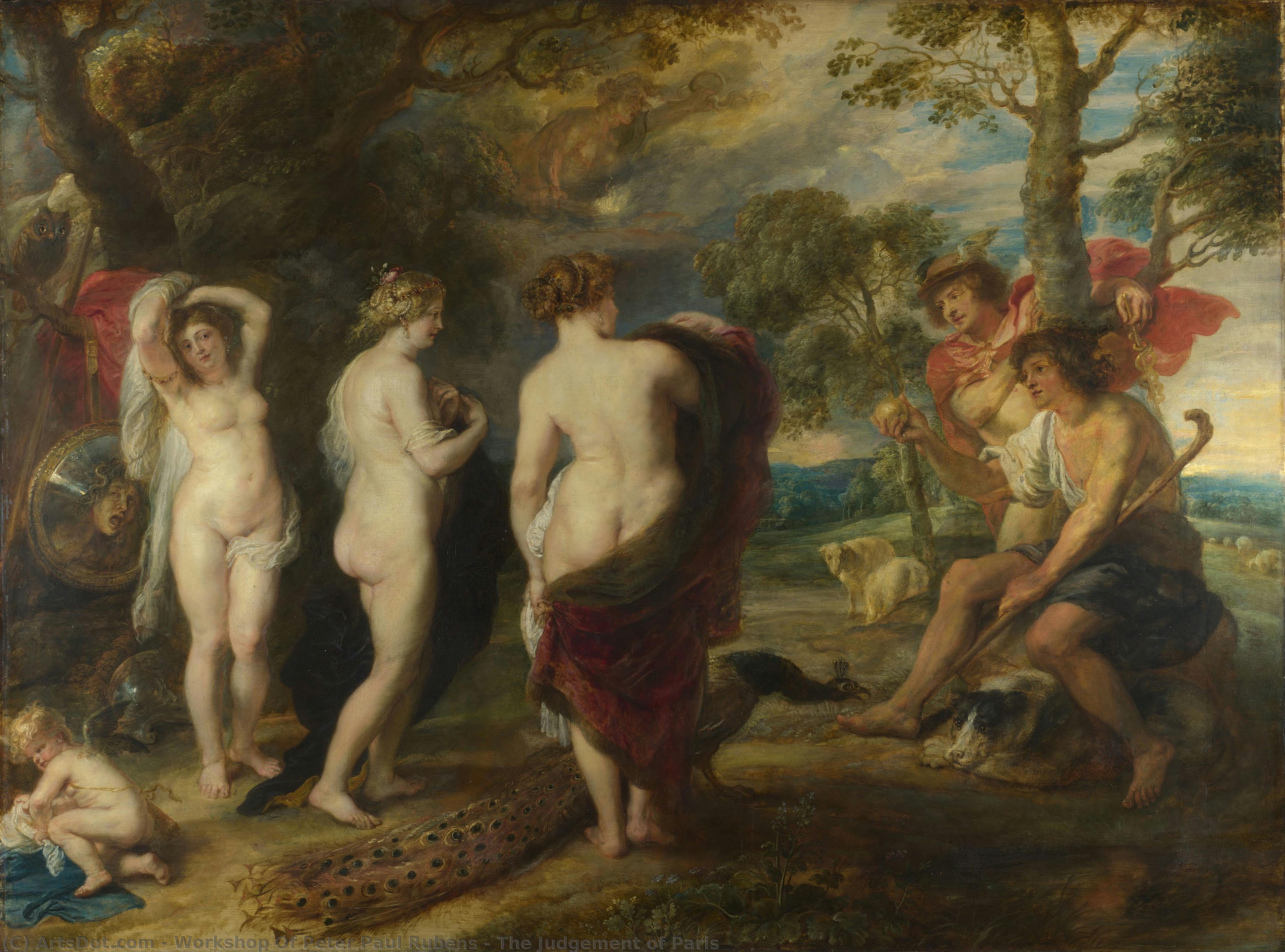 Das Urteil Des Paris — Werkstatt Von Peter Paul Rubens