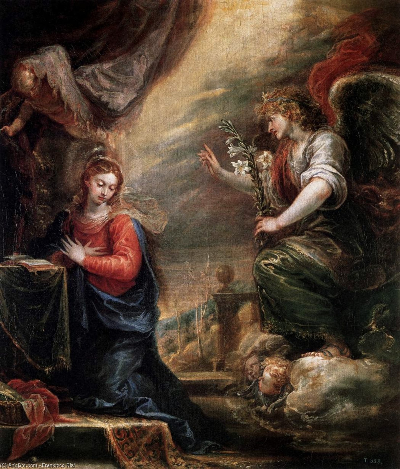 Annunciation — Francisco Rizi