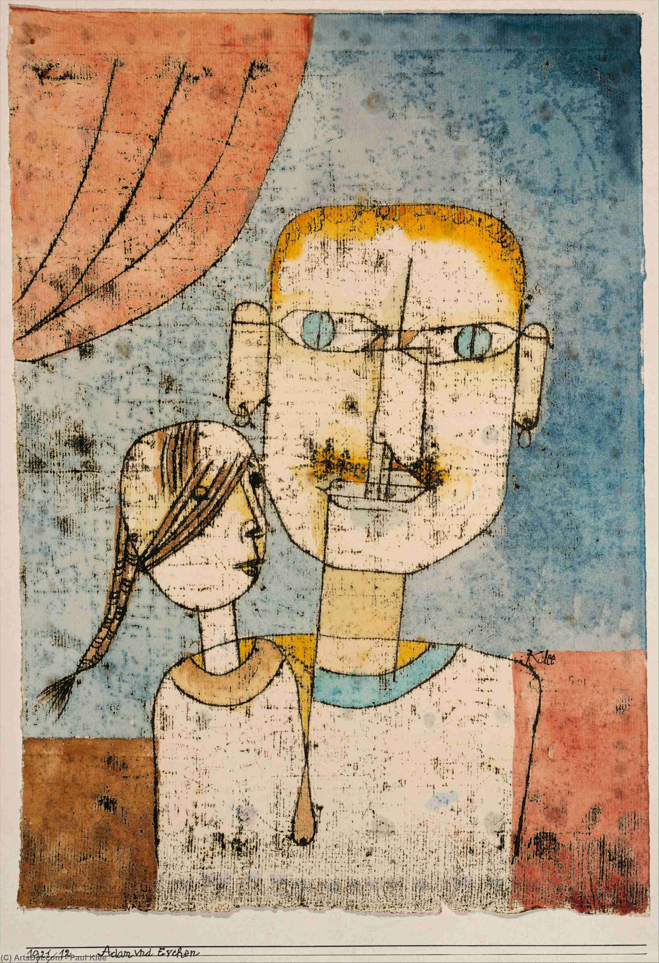 Adam And Little Eve — Paul Klee