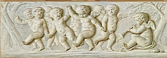Grisailles (frise D'amours Dansant) — Sauvage Pieter Joseph (sauvage Piat)