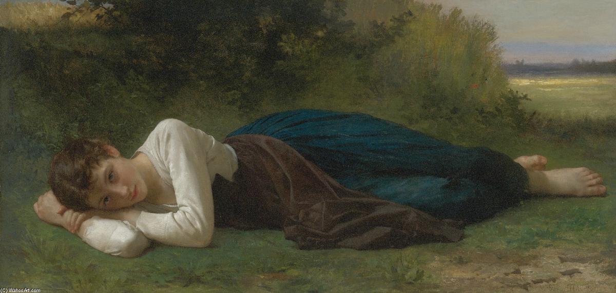 Le Repos (also Known As Jeune Fille Couchée) — William-adolphe Bouguereau