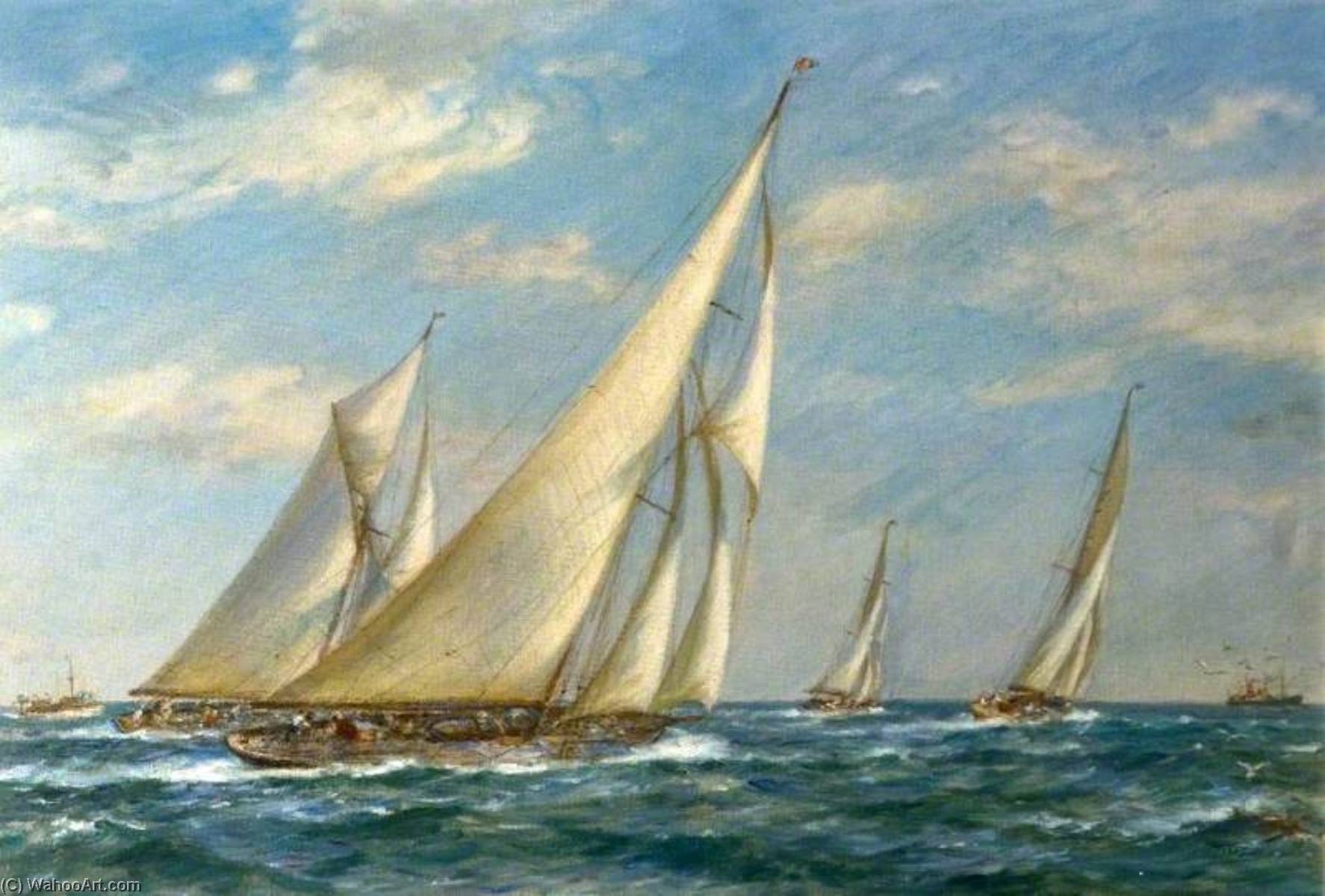 Yachts Off Spithead — Bernard Finnigan Gribble