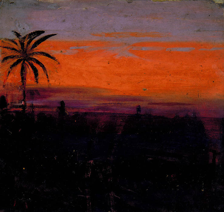 The Sky Simulated By Red Flamingoes — Abbott Handerson Thayer