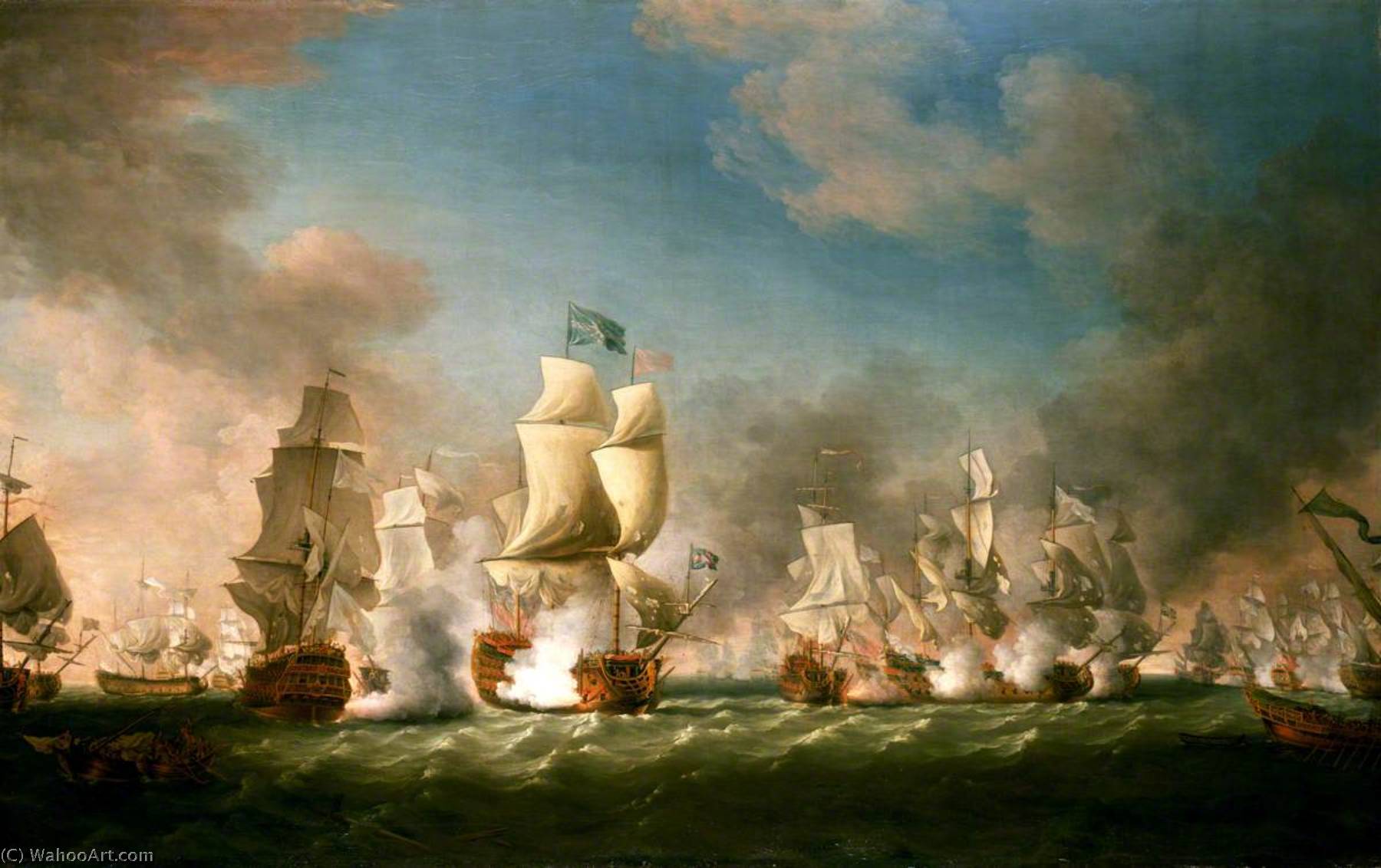 The Battle Of Cape Passaro, 11 August 1718 — Richard Paton