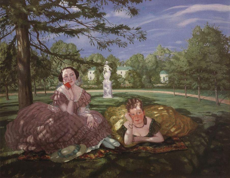 Two Ladies In The Park — Konstantin Andreevic Somov