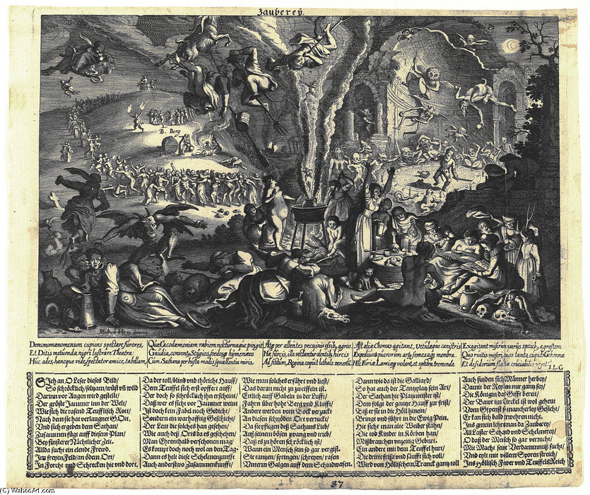 Zaubereÿ. Radierung — Matthäus The Elder Merian