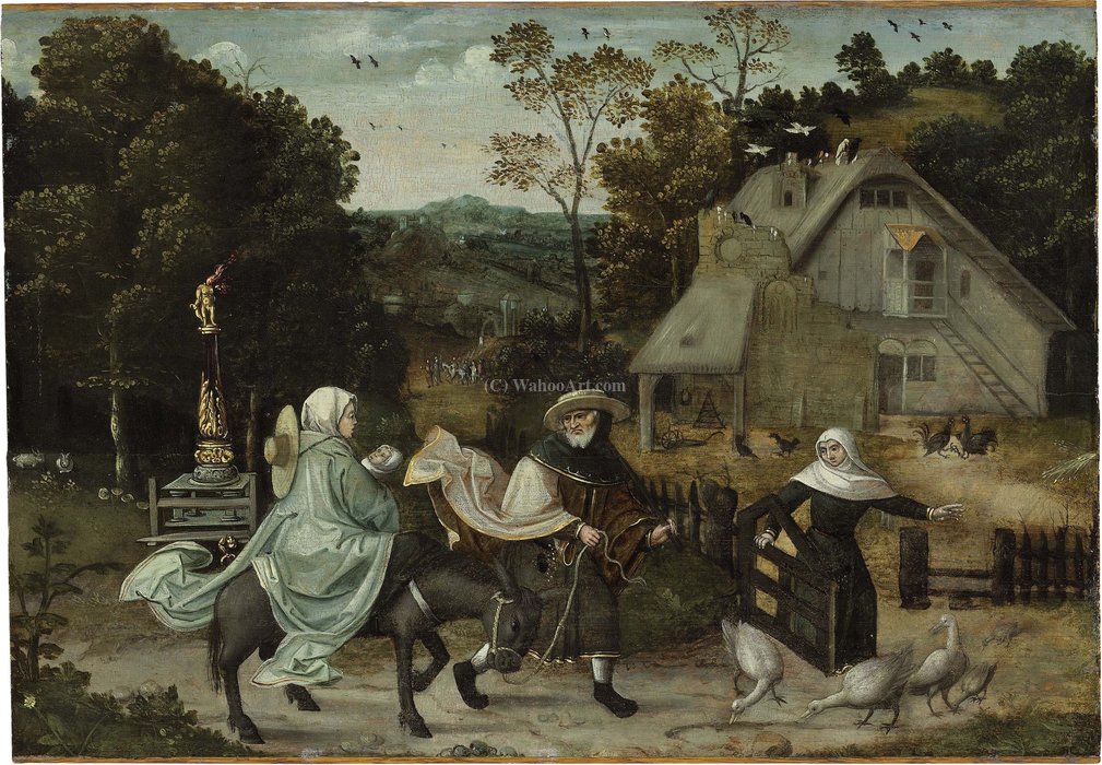 The Flight Into Egypt — Hieronymus Cock