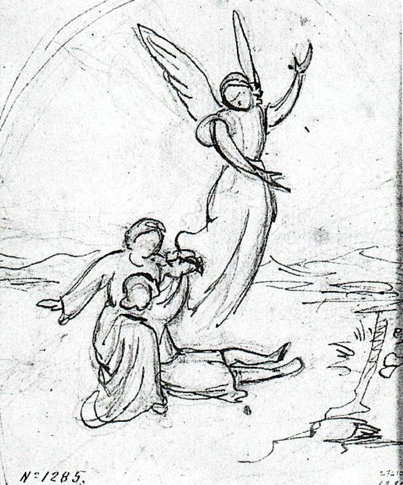 Angel Appearing To The Shepards — Mariano Fortuny