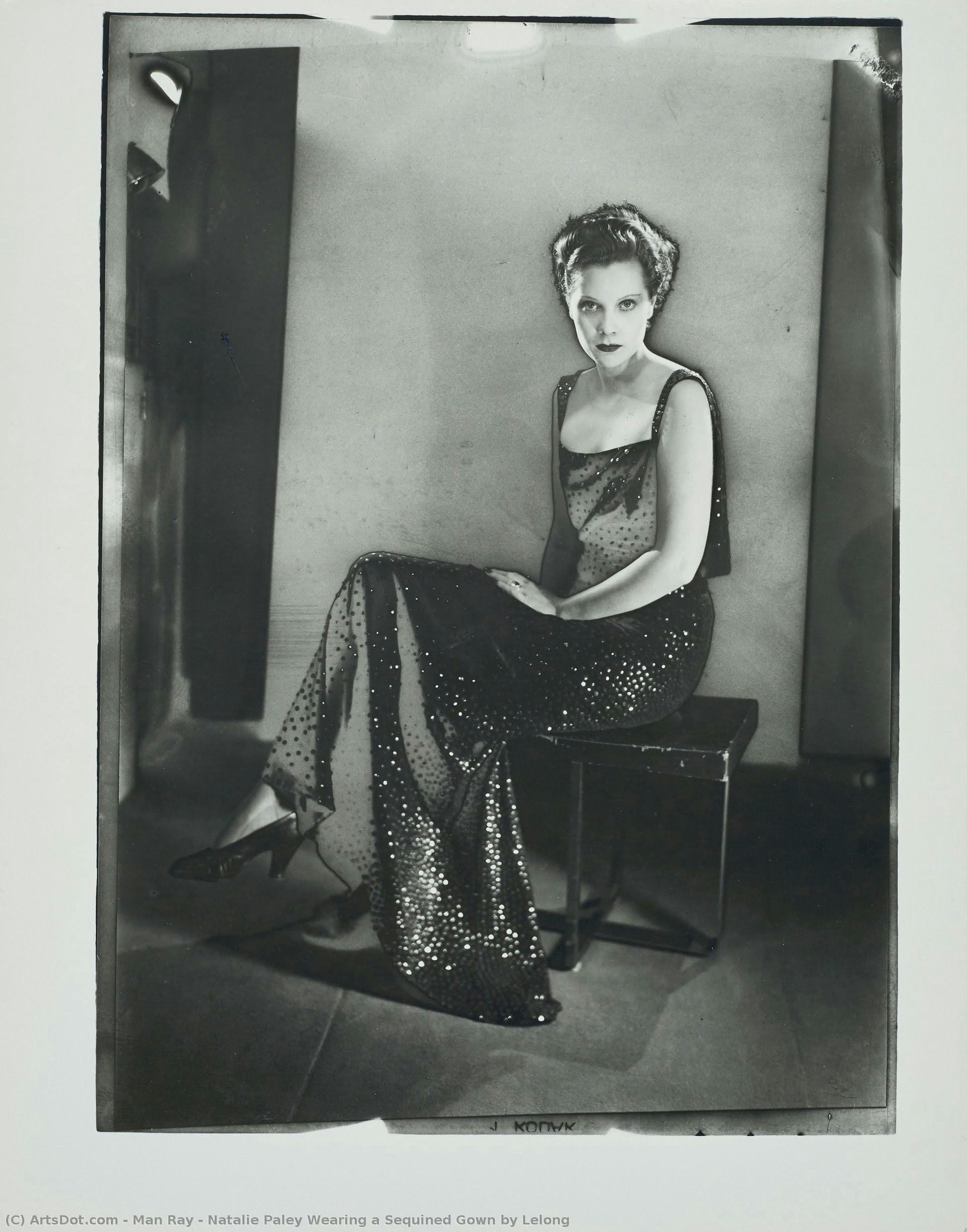 Natalie Paley Wearing A Sequined Gown By Lelong — Man Ray