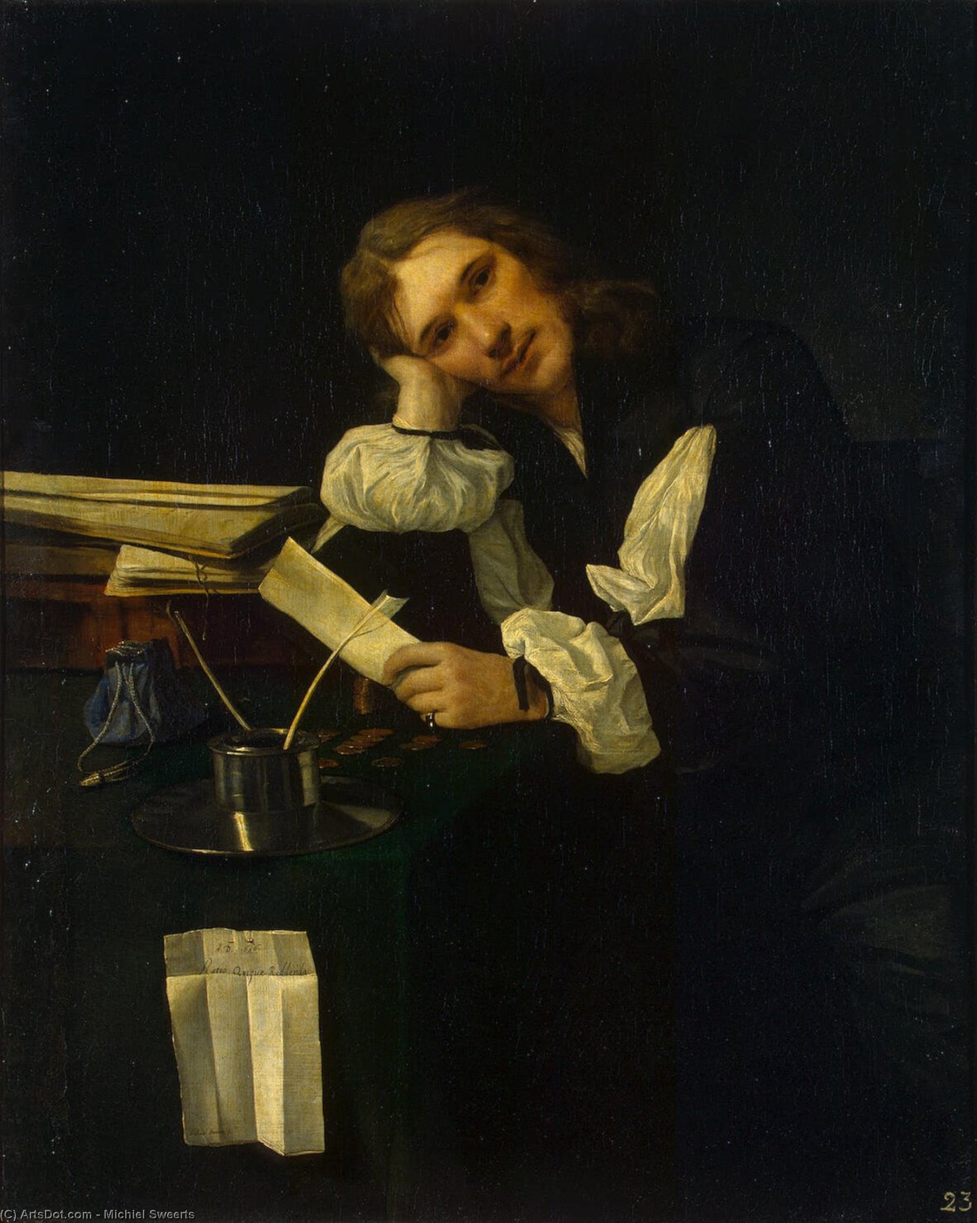 Portrait Of A Young Man — Michiel Sweerts