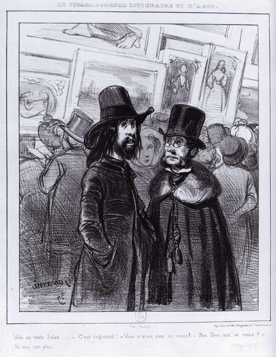 What A Dreadful Salon — Paul Gavarni