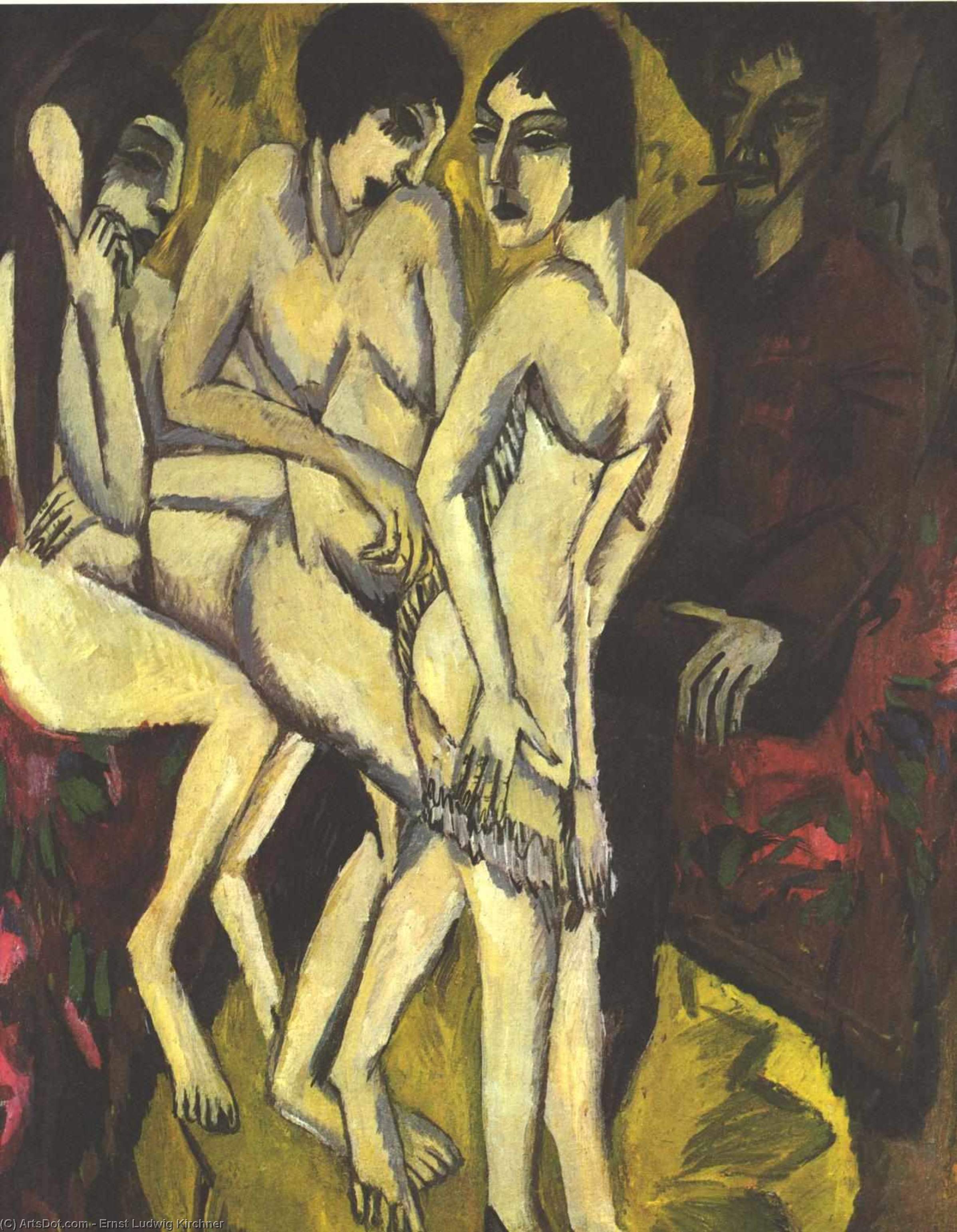 The Choice Of Paris — Ernst Ludwig Kirchner