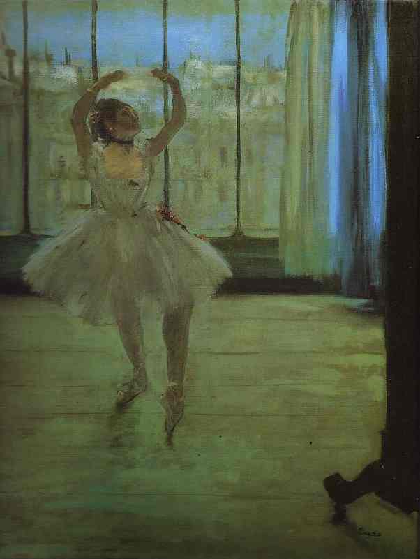 Tänzerin Am Fotografenatelier — Hilaire-germain-edgar Degas