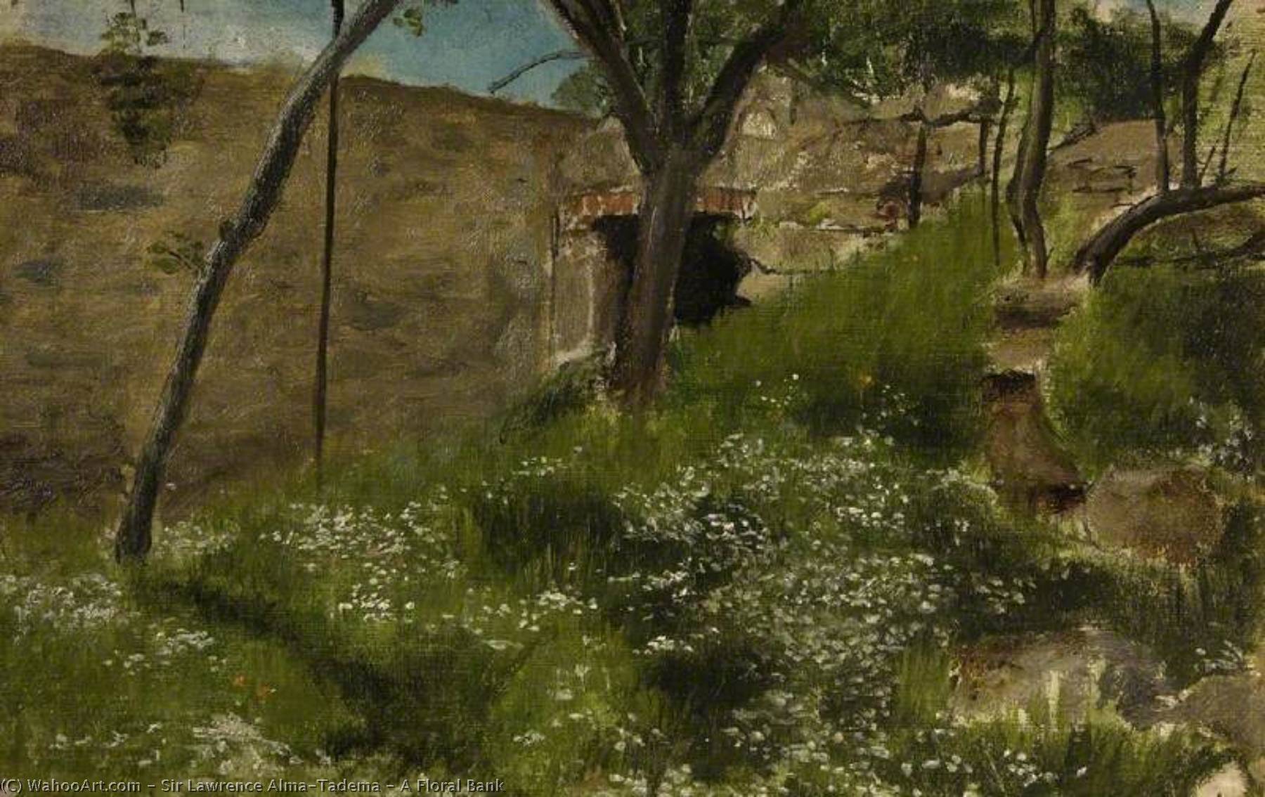 Una Orilla Floral — Lourens Alma Tadema