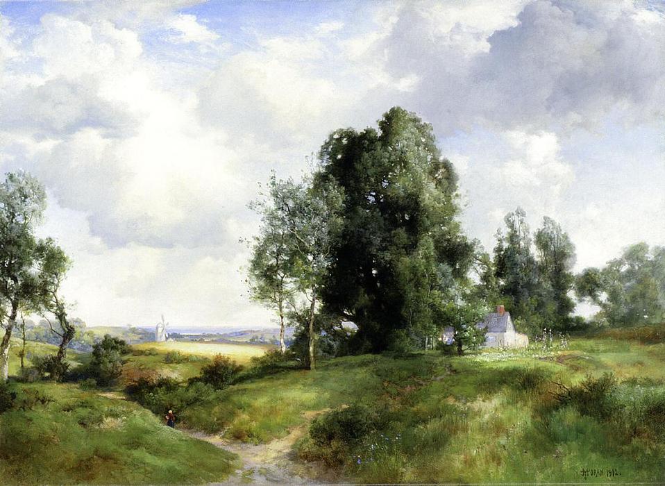 Old Windmill, East Hampton, Long Island, New York — Thomas Moran