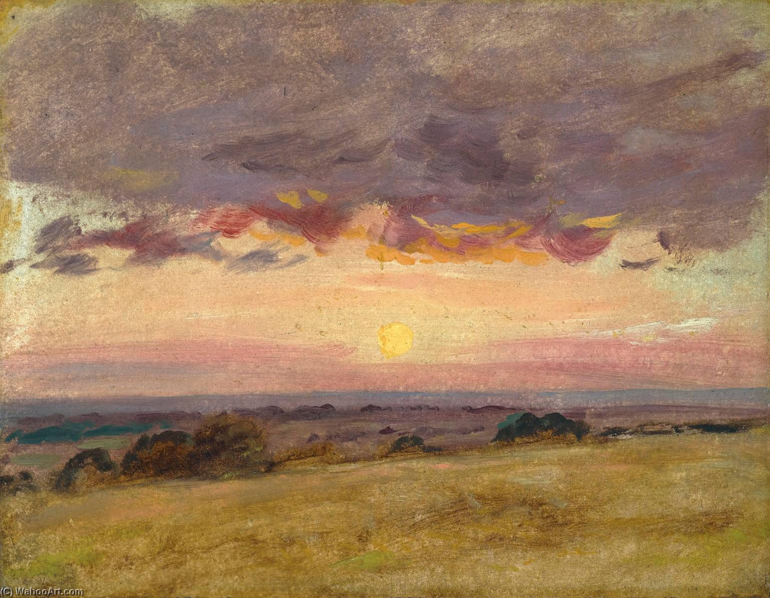 Summer Evening With Storm Clouds — Джон Констебл