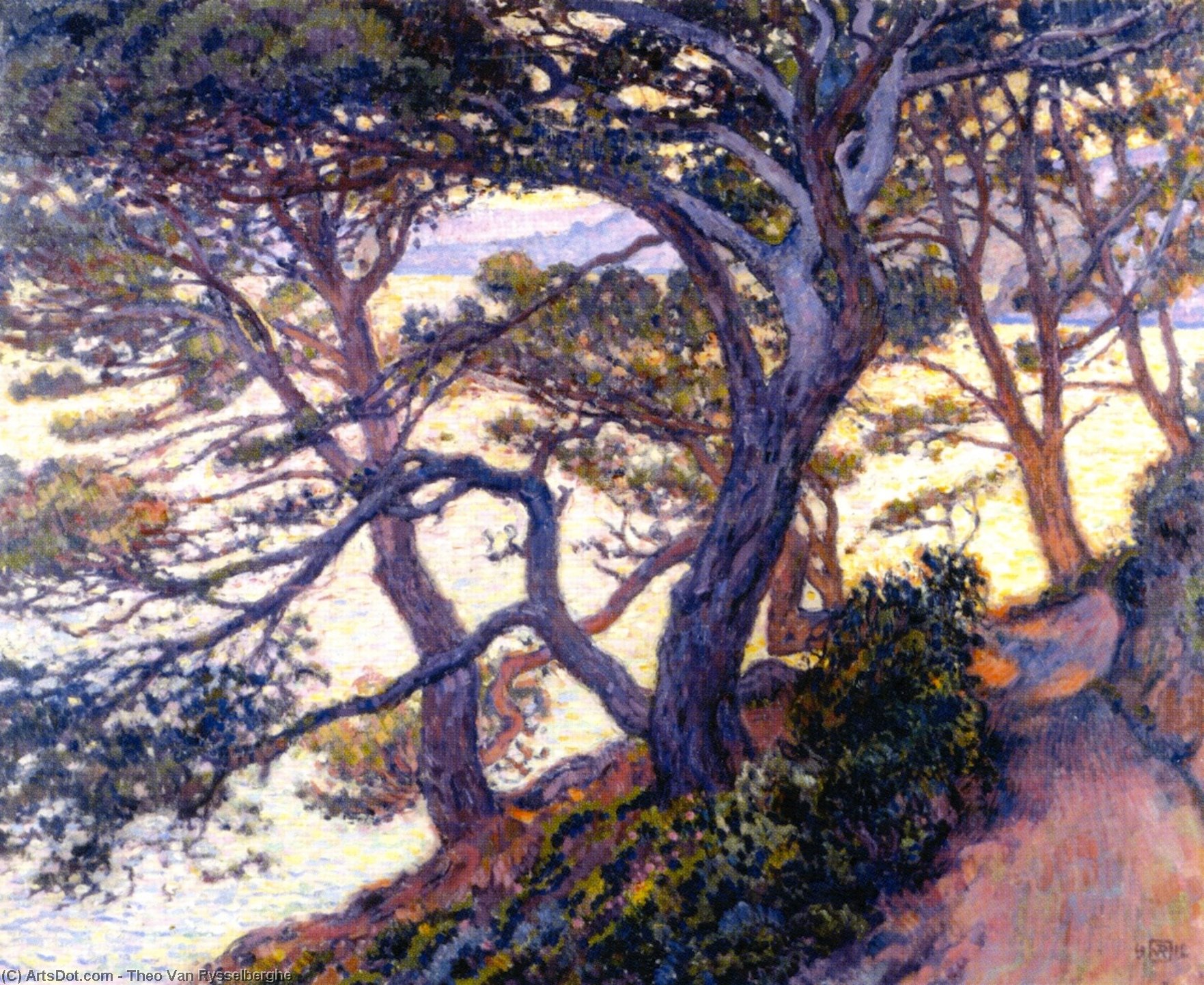 Pines At Pointe Layet — Theo Van Rysselberghe