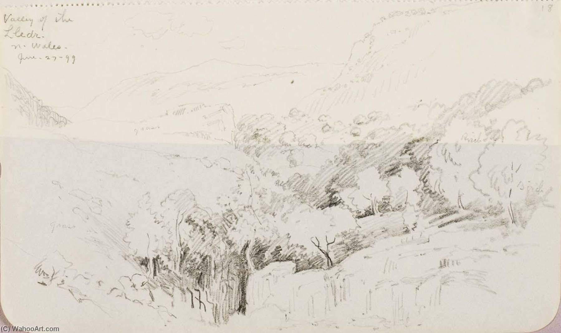 Valley Of The Lledr, North Wales — George Elbert Burr